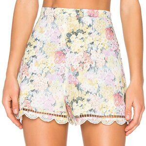 Zimmermann Valour Hydrangea Flare Shorts Size 0 XS b59E